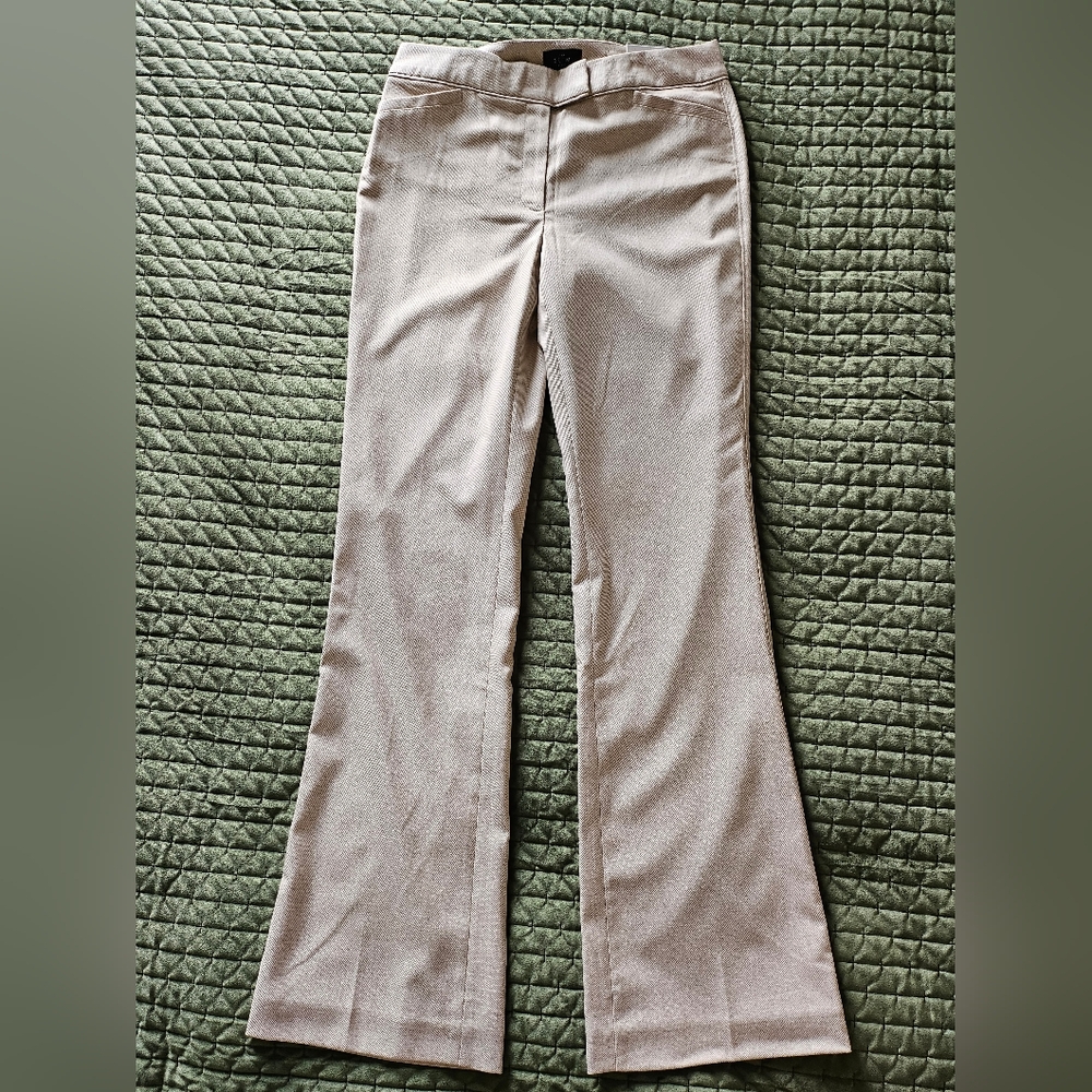 White House Black Market/WHBM Cream Linen Trousers NWT
